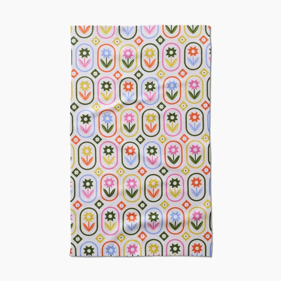 Petal Patchwork Tea Towel | Geometry