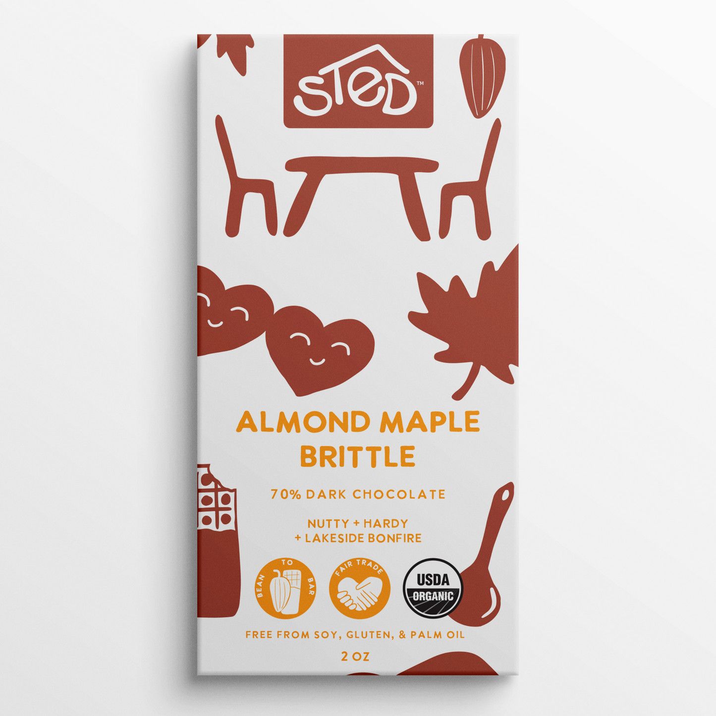 Almond Maple Brittle | Sted