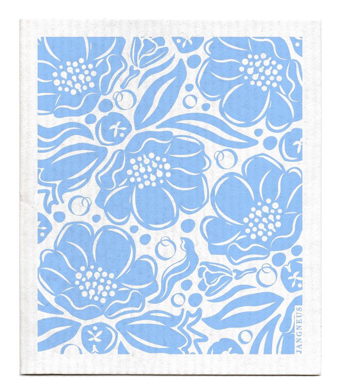 Swedish Dishcloth - Flora - Blue | Jangneus