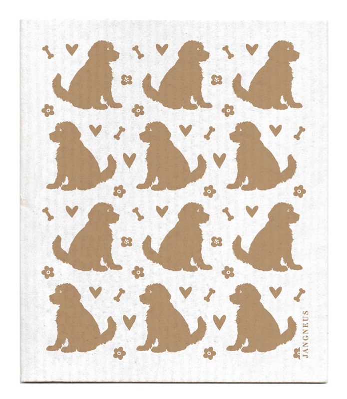Swedish Dishcloth - Doodle Dog - Sand | Jangneus