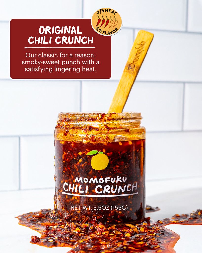 Original Chili Crunch | Chili Oil | Hot Sauce | Condiment | Momofuku
