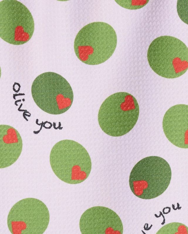 Olive You Bar Towel | Geometry
