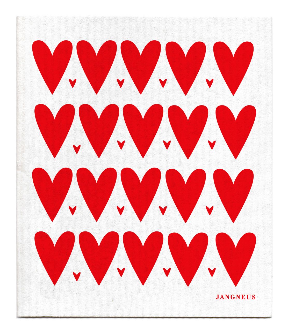 Swedish Dishcloth - Mini Heart - Red | Jangneus