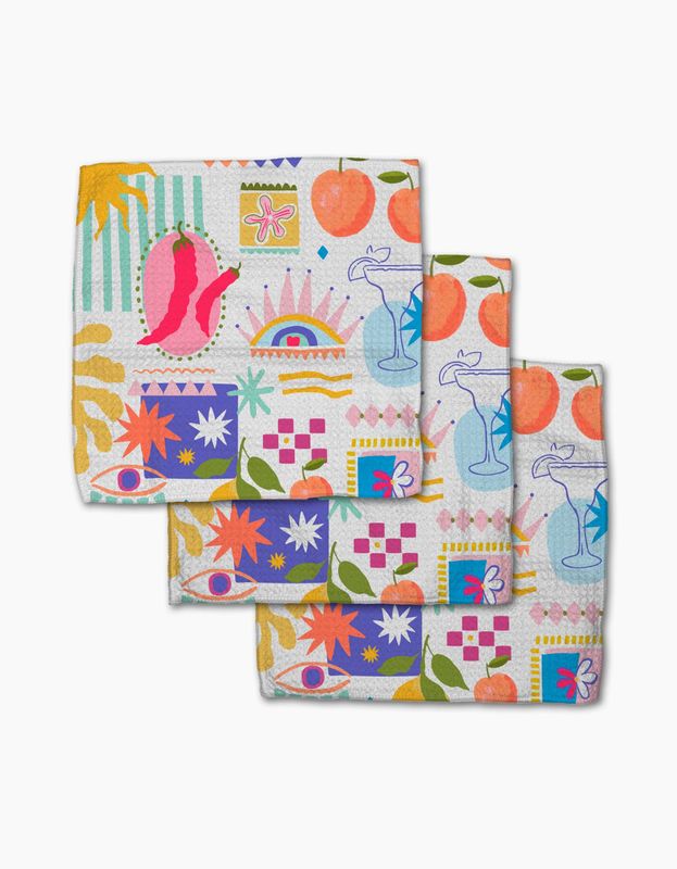 Italian Picnic Dishcloth Set | Geometry