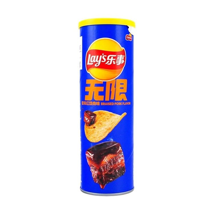 Finger Licking Braised Pork Potato Chips,3.17 oz