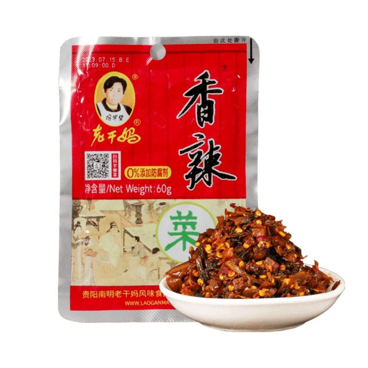 Wujiang Guizhou Laoganma Spicy Preserved Vegetables, 60g