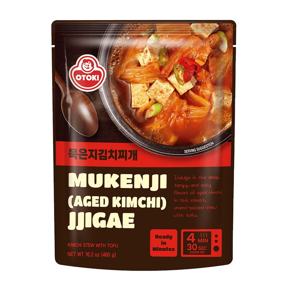 Mukenji Aged Kimchi Jjigae - Kimchi Stew With Tofu, 16.2 oz | Yami