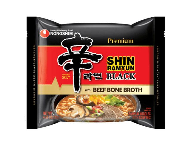 Shin Black Premium Ramyun Beef Broth,4.59 oz