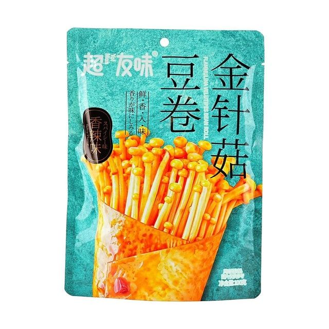 Spicy Enoki Mushroom &amp; Tofu Rolls 3.53 oz