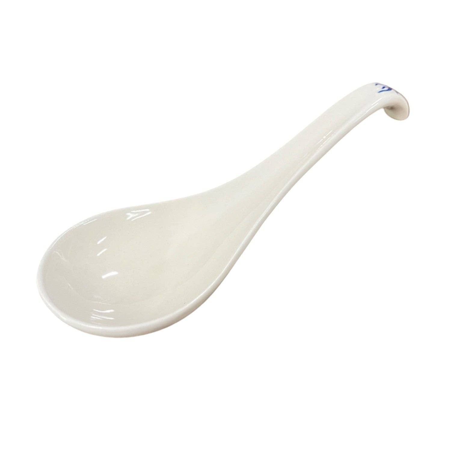 5.9"L Porcelain Soup Spoon White (10/240)