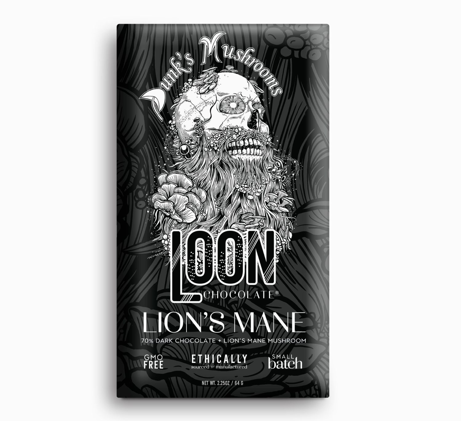Dark Chocolate with Lion's Mane Powder | Loon Chocolate