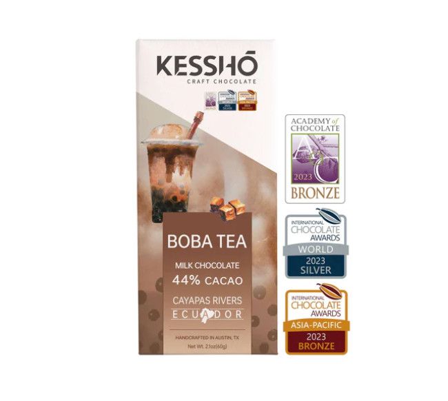 Boba Tea 44% Milk Chocolate Bar– Single Origin | KESSHŌ