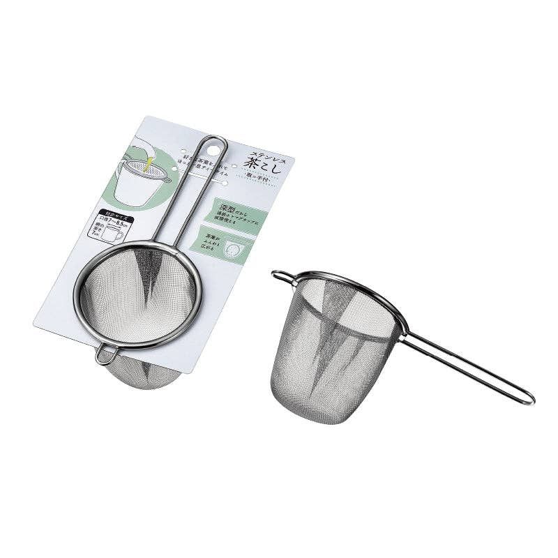2.95"D Stainless Steel Tea Basket Strainer with Handle JP (10/200) | Urban Tokyo