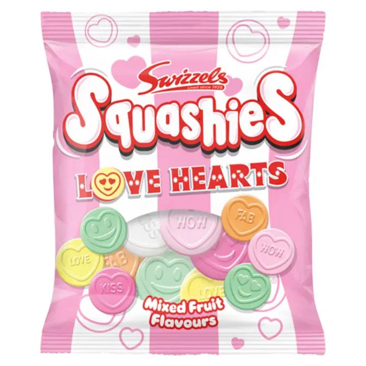 Swizzels Drumstick Squashies Love Hearts 140g (UK)