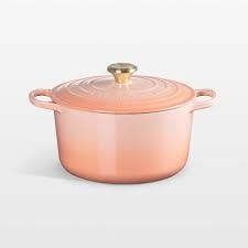 Signature Deep Round Oven, Peche 6.5 qt. | Le Creuset