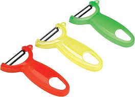 Original Swiss Peeler Set Translucent 4” (red/green/yellow) | Kuhn Rikon
