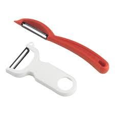 Essential Swiss Peeler Set, Set of 2 (red/white) | Kuhn Rikon