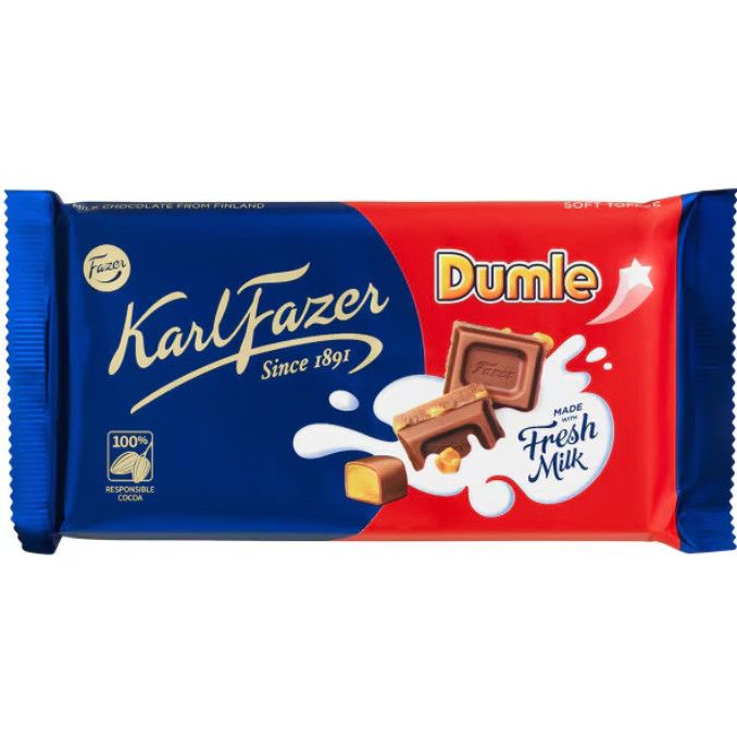 Fazer Dumle Milk Chocolate Bar