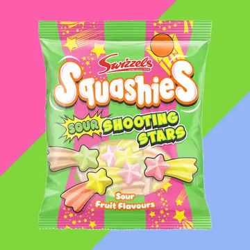 Swizzels Squashies Shooting Stars 100g (UK)