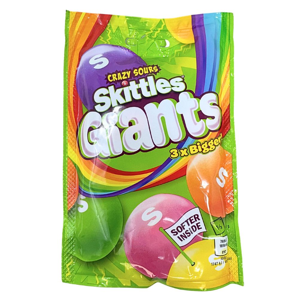 Skittles Giants Crazy Sour 132g (UK)