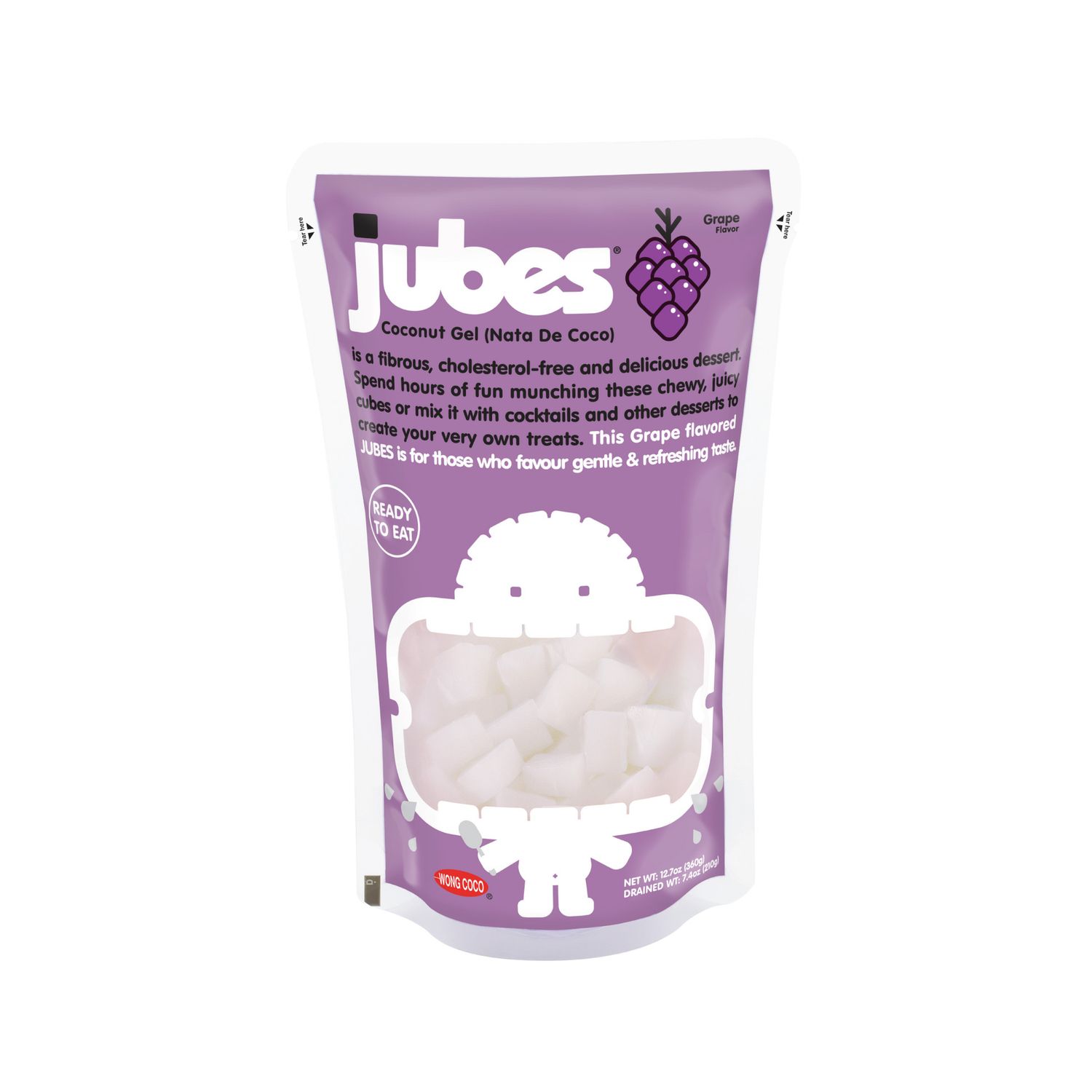 Jubes Coconut Gel Grape Flavor (Indonesia)