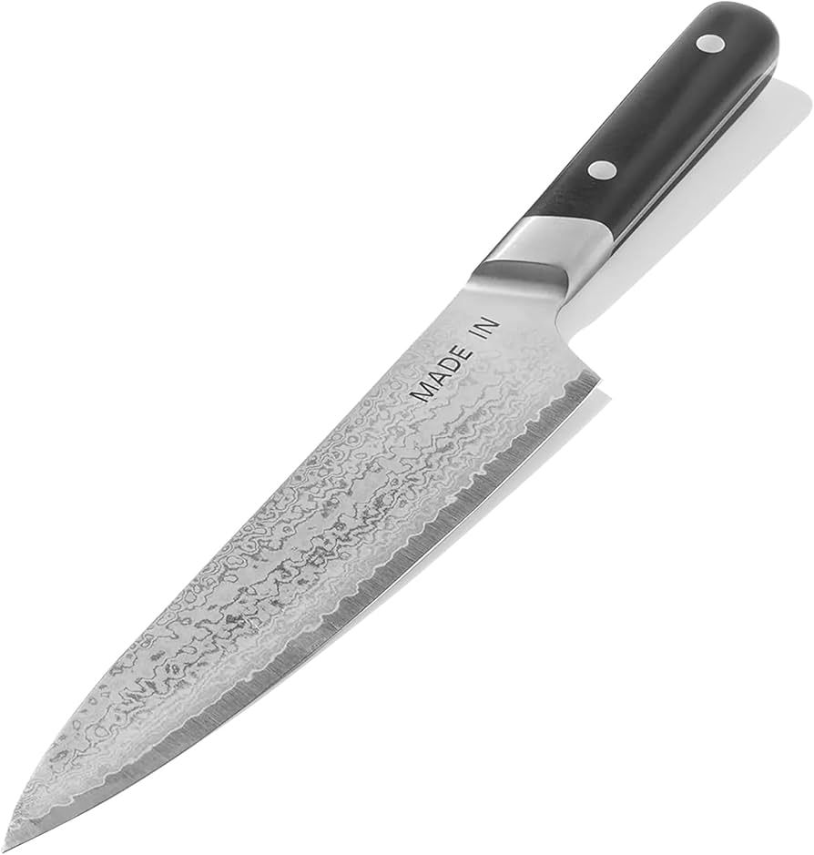 8" Japanese, Damascus Steel - Gyuto - Truffle Black | Made In