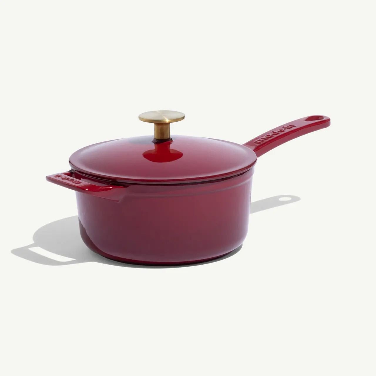 Enameled Cast Iron 2 qt. Saucepan - Ruby Red | Made In