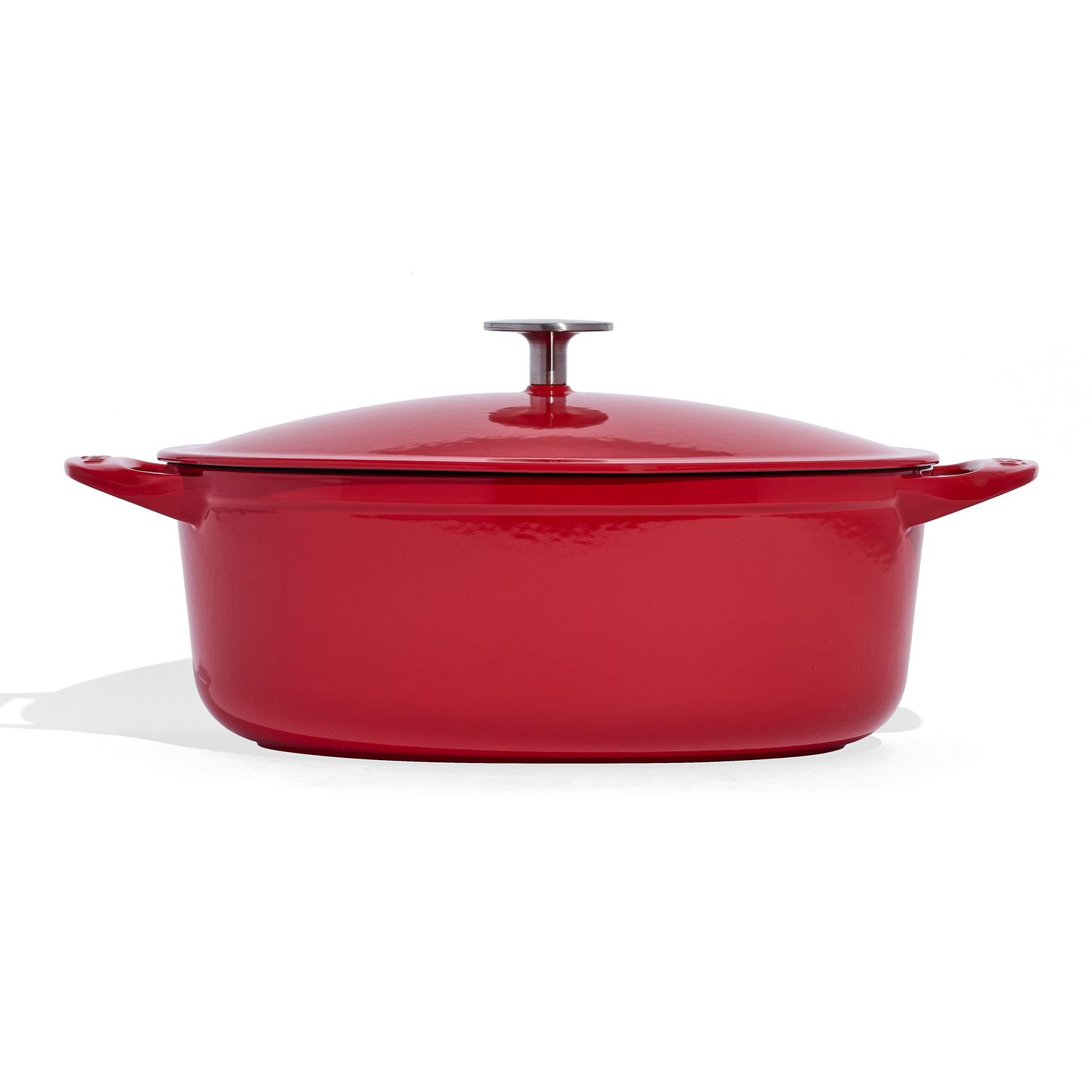 Enameled Cast Iron 7.5 qt. Oval Dutch Oven - MADE IN® Red | Made In