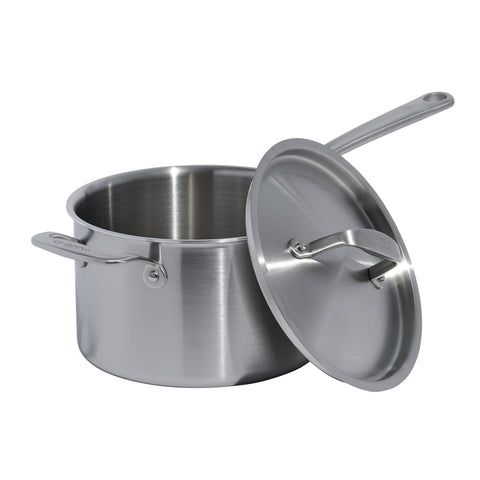 Stainless Clad 4 qt. Saucepan with Lid | Made In