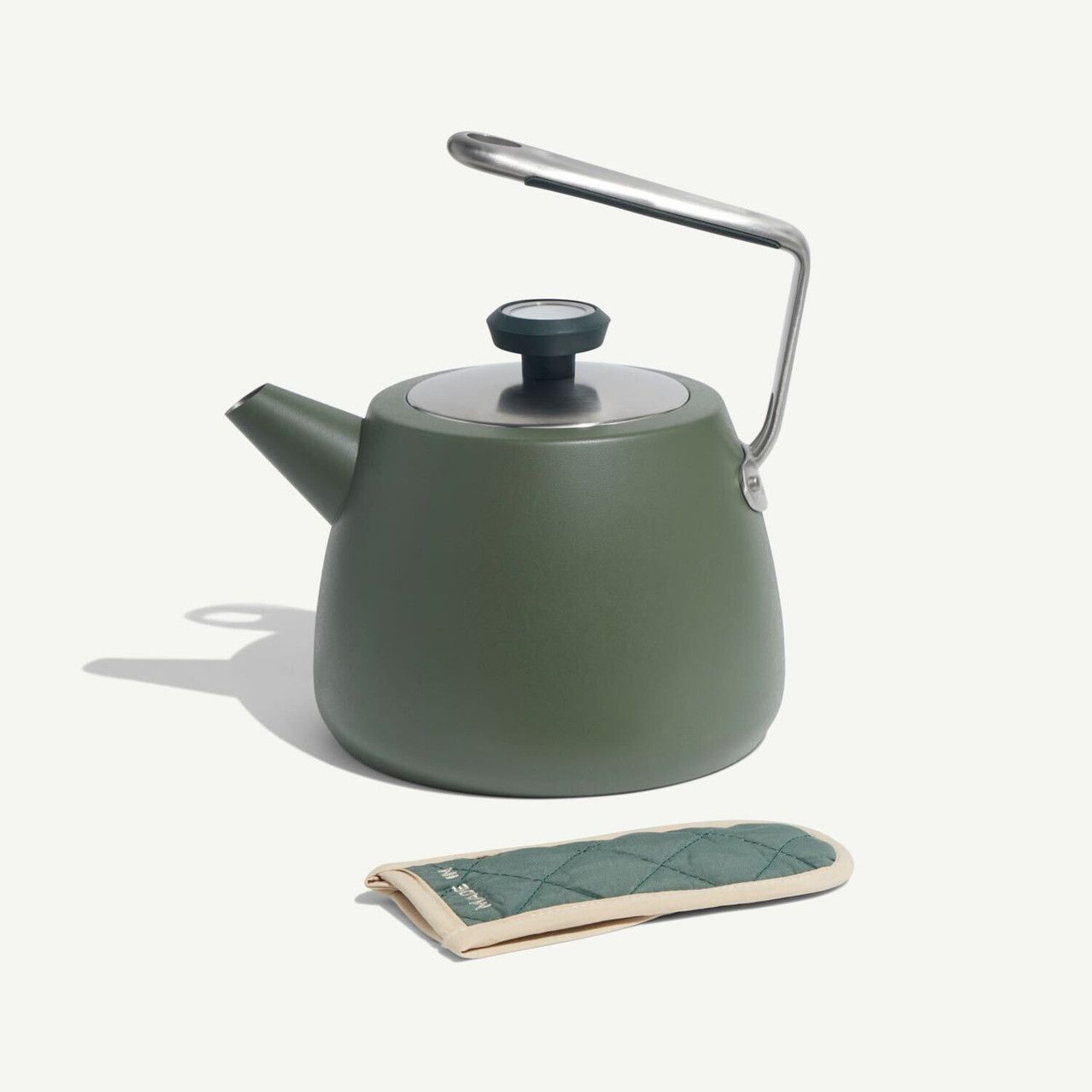 2 qt. / 1.9L Stainless Steel Kettle - Olive | Made In