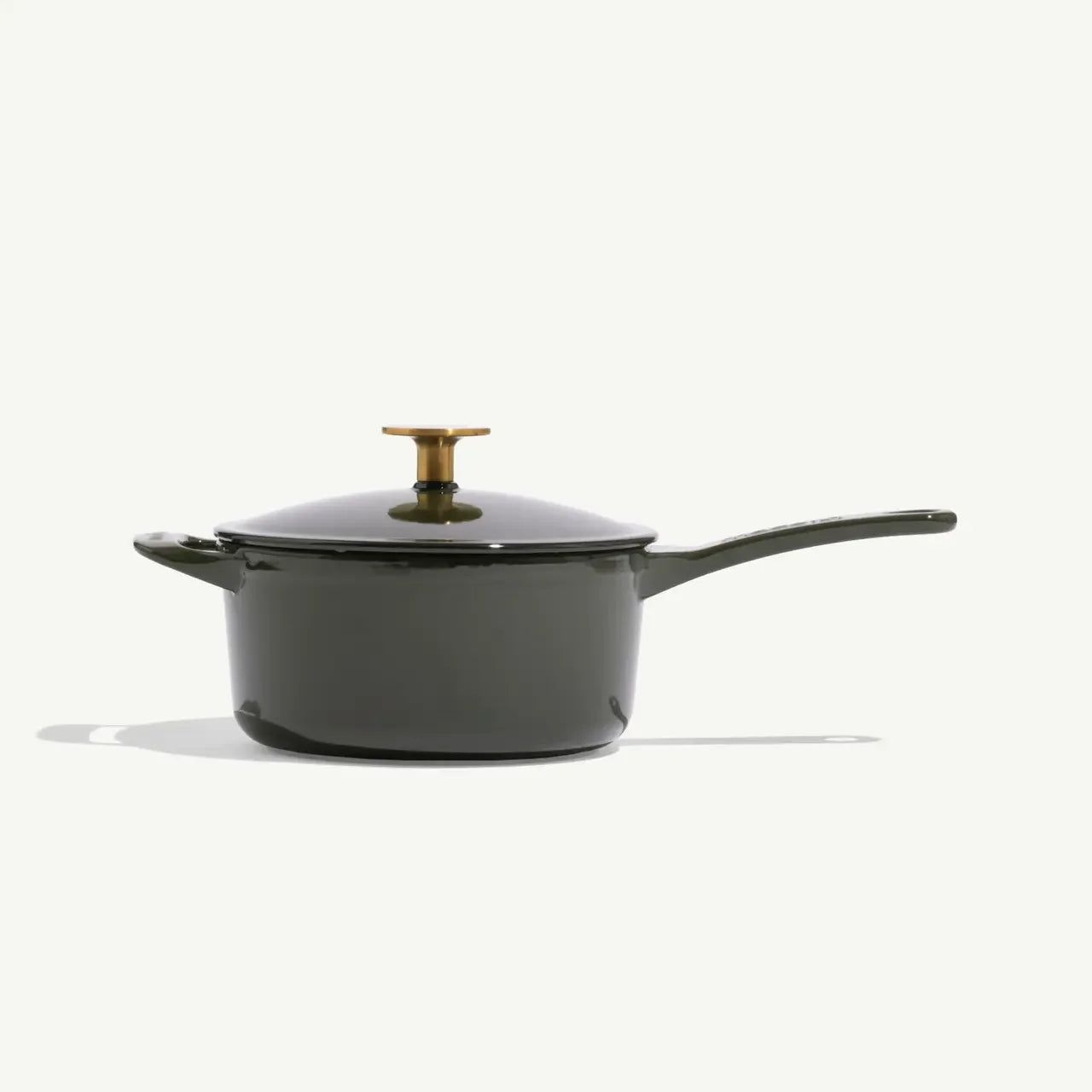 Enameled Cast Iron 2 qt. Saucepan - Willow Green | Made In