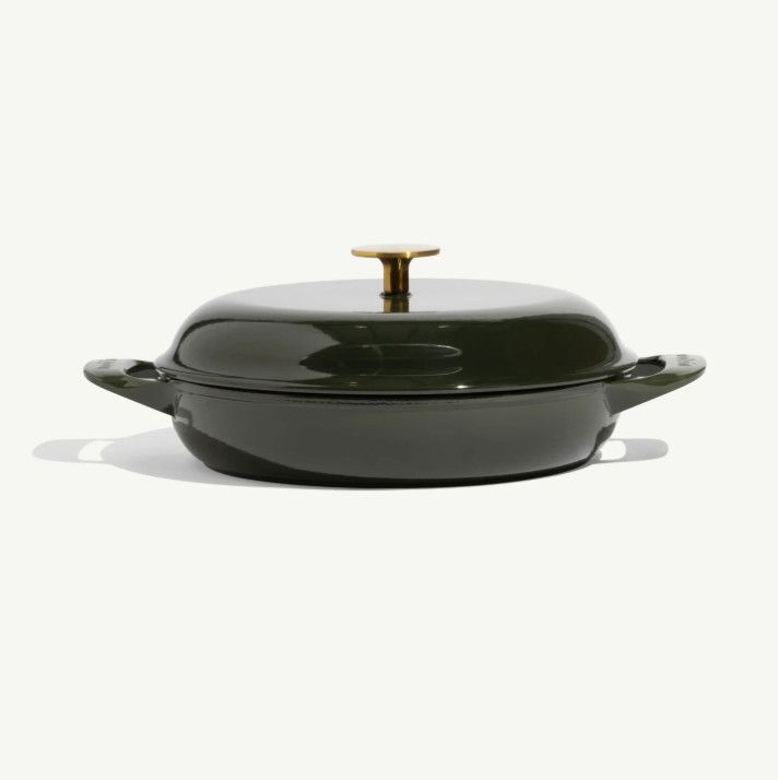 Enameled Cast Iron 3.5QT Braiser - WIllow Green | Made In