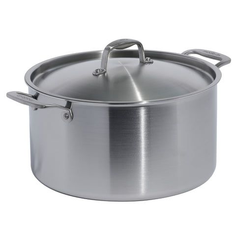 Stainless Clad 12 qt. Stock Pot with Lid | Made In