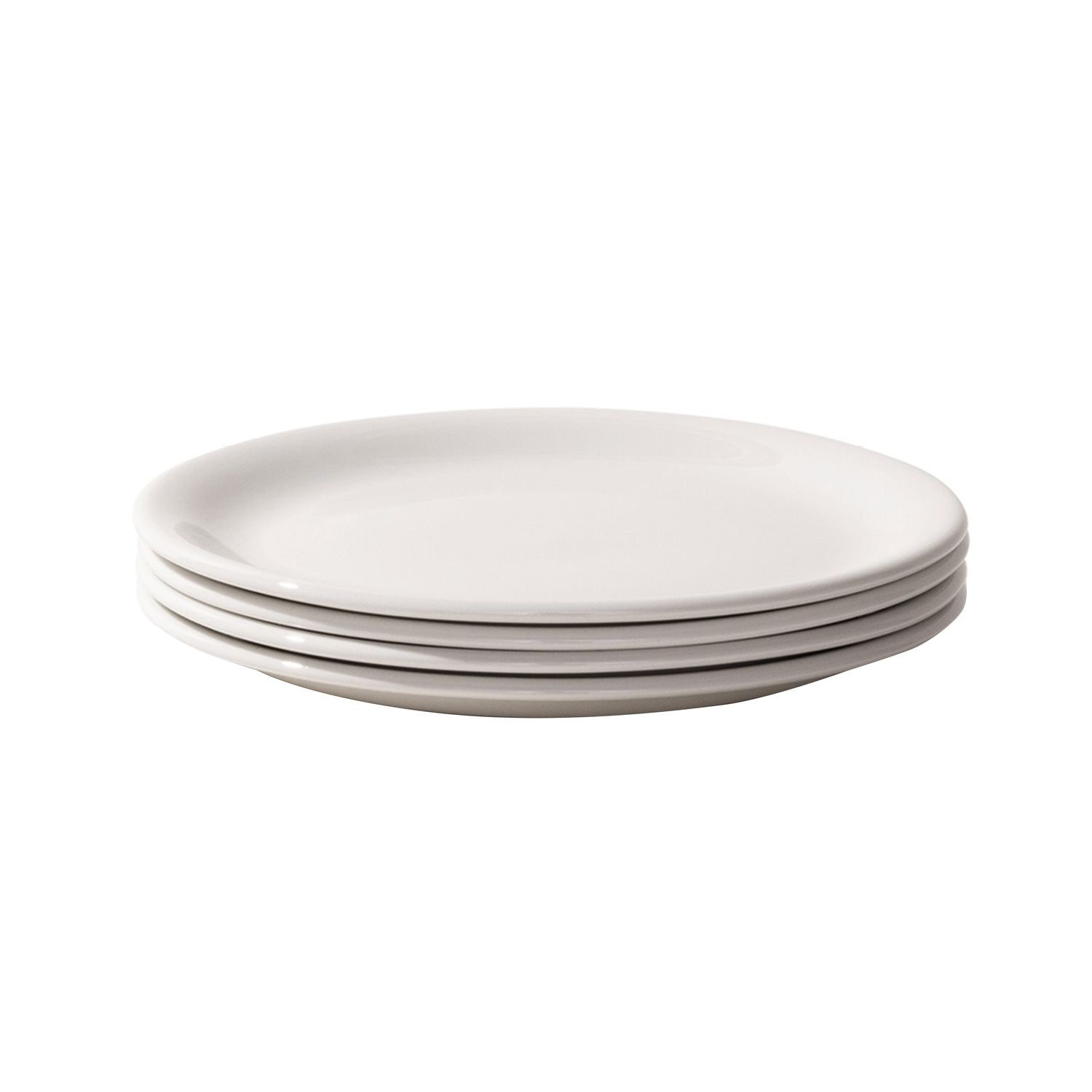 Set of 4, 8'' Appetizer Plates - White | Made In