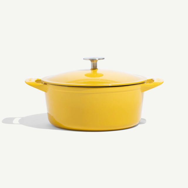 Enameled Cast Iron 5.5 qt. Round Dutch Oven - Marigold | Made In