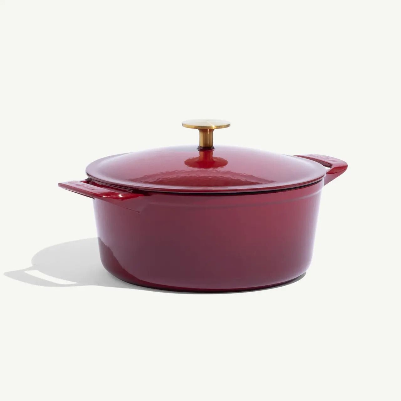 Enameled Cast Iron 5.5 qt. Round Dutch Oven - Ruby Red | Made In