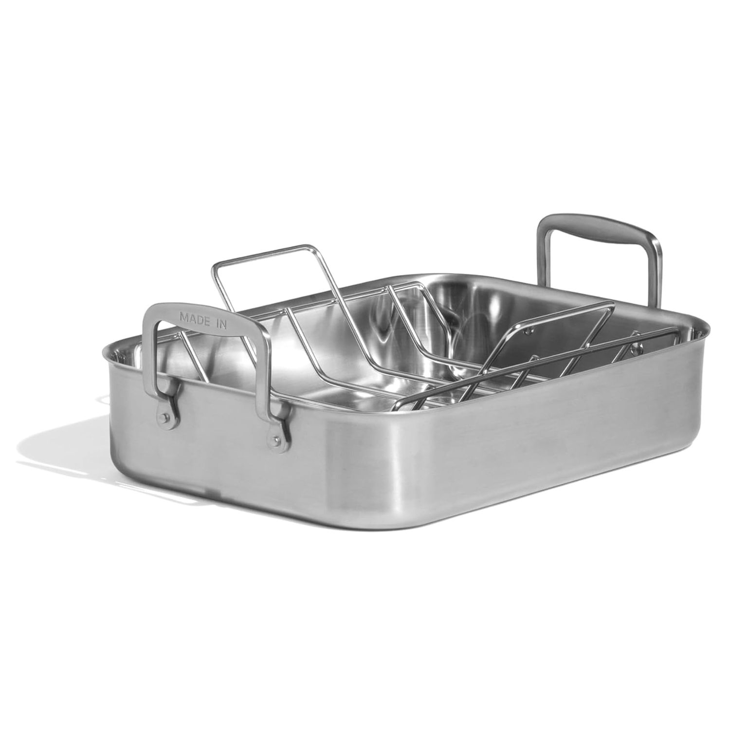 Stainless Steel Roasting Pan - 17" X 12.75" | Made In