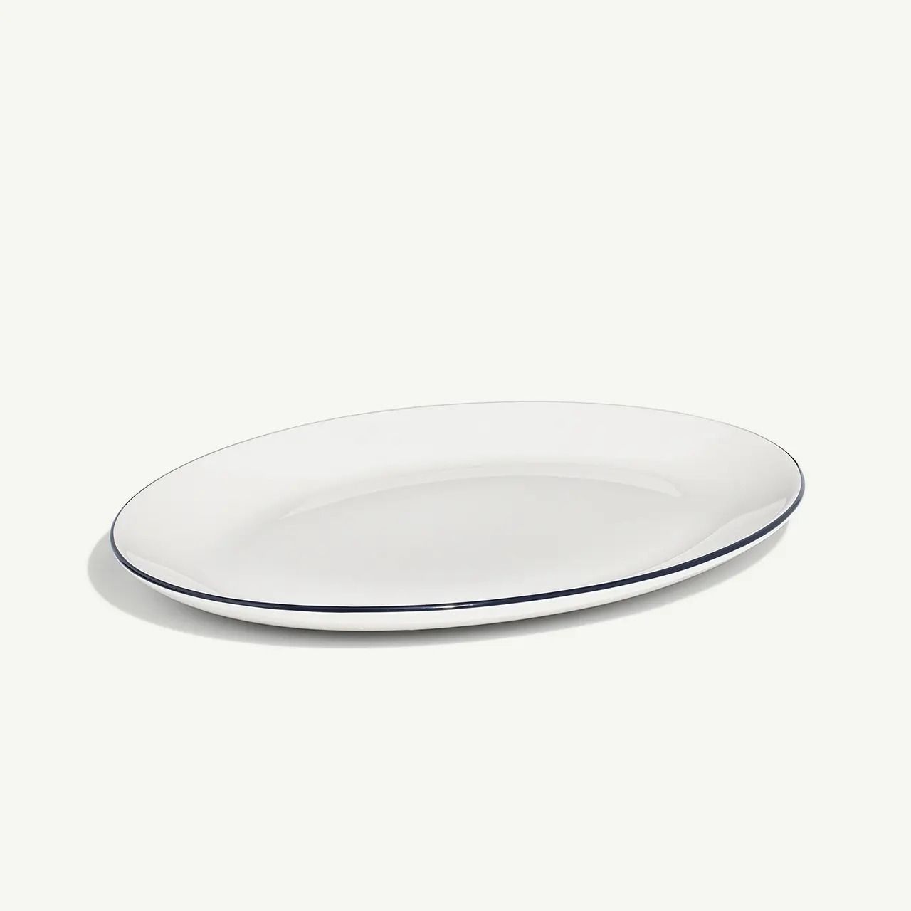 13'' Serving Platter - Navy Rim | Made In