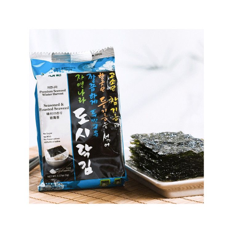 Seasoned Roasted Seaweed Snack, Single Pack