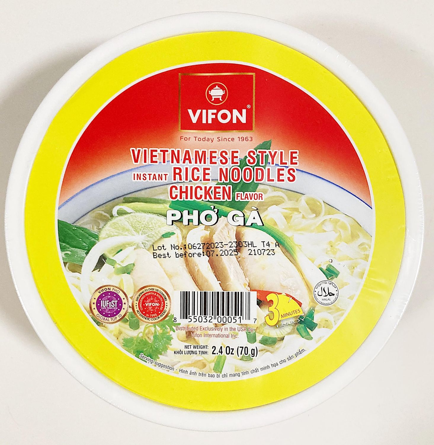 PHO GA Oriental Style Instant Rice Noodles Chicken Flavor 19.4 oz