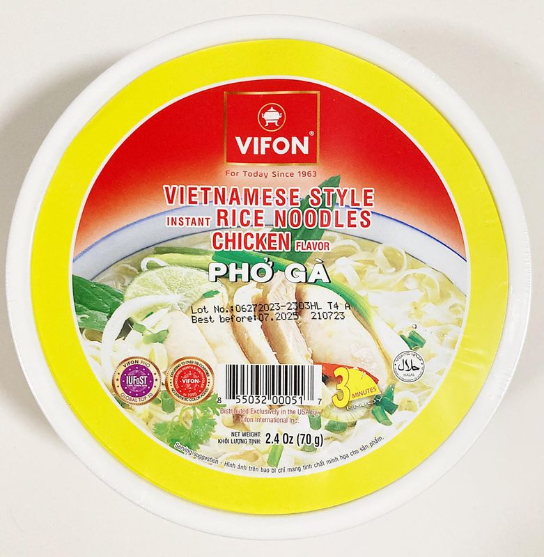 PHO GA Oriental Style Instant Rice Noodles Chicken Flavor 19.4 oz