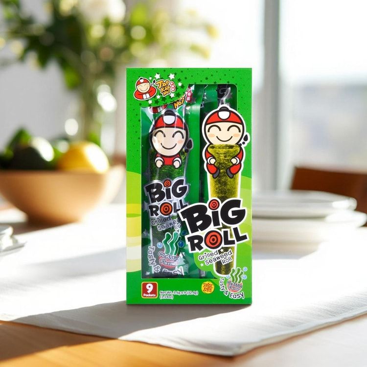 Big Roll Grilled Seaweed Roll Original Flavor, Single Roll