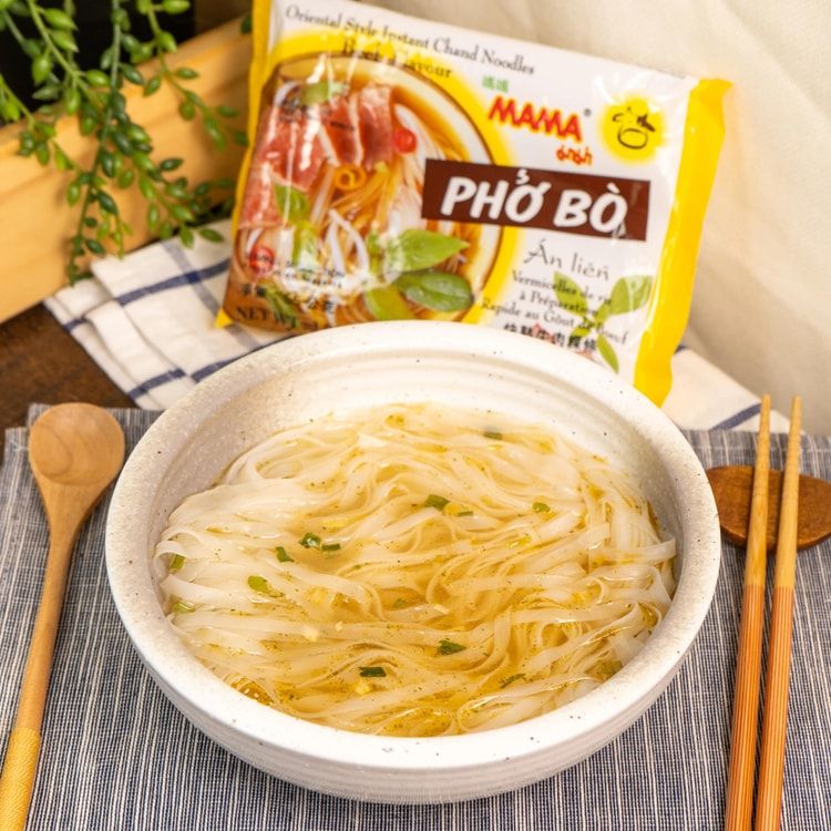 Oriental Style Instant Pho Bo Rice Noodle Beef, Single