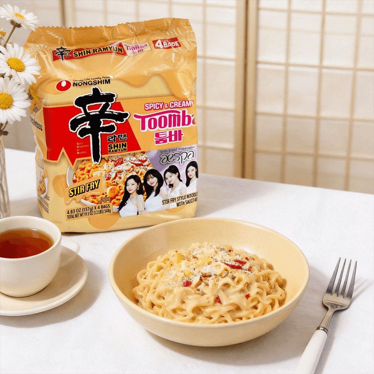 Shin Ramen Toomba Creamy Spicy Flavor