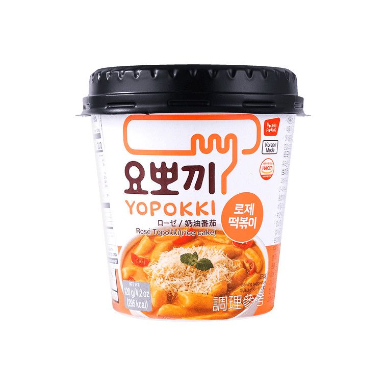 Korean Instant Tteokbokki Cream &amp; Tomato Rose Flavor, 4.2oz