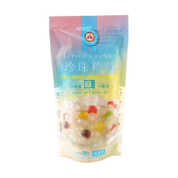 Tapioca Pearl Boba Assorted Multi Color, 250g