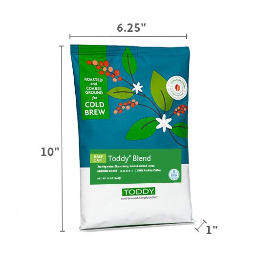 12 oz. Toddy Blend Half Caff - Ground Coarse