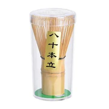 Matcha Whisk Chasen 4"H 80 Prong White Bamboo Whisk (1/100)