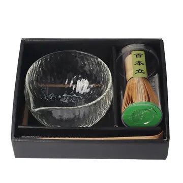 Matcha Set 12oz Glass Matcha Latte Bowl with Whisk and Scoop (1/16)