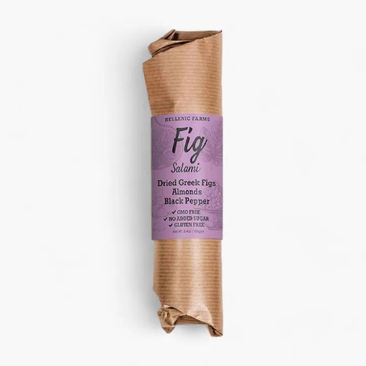 Plant-Based Fig Salami with Almonds &amp; Black Pepper